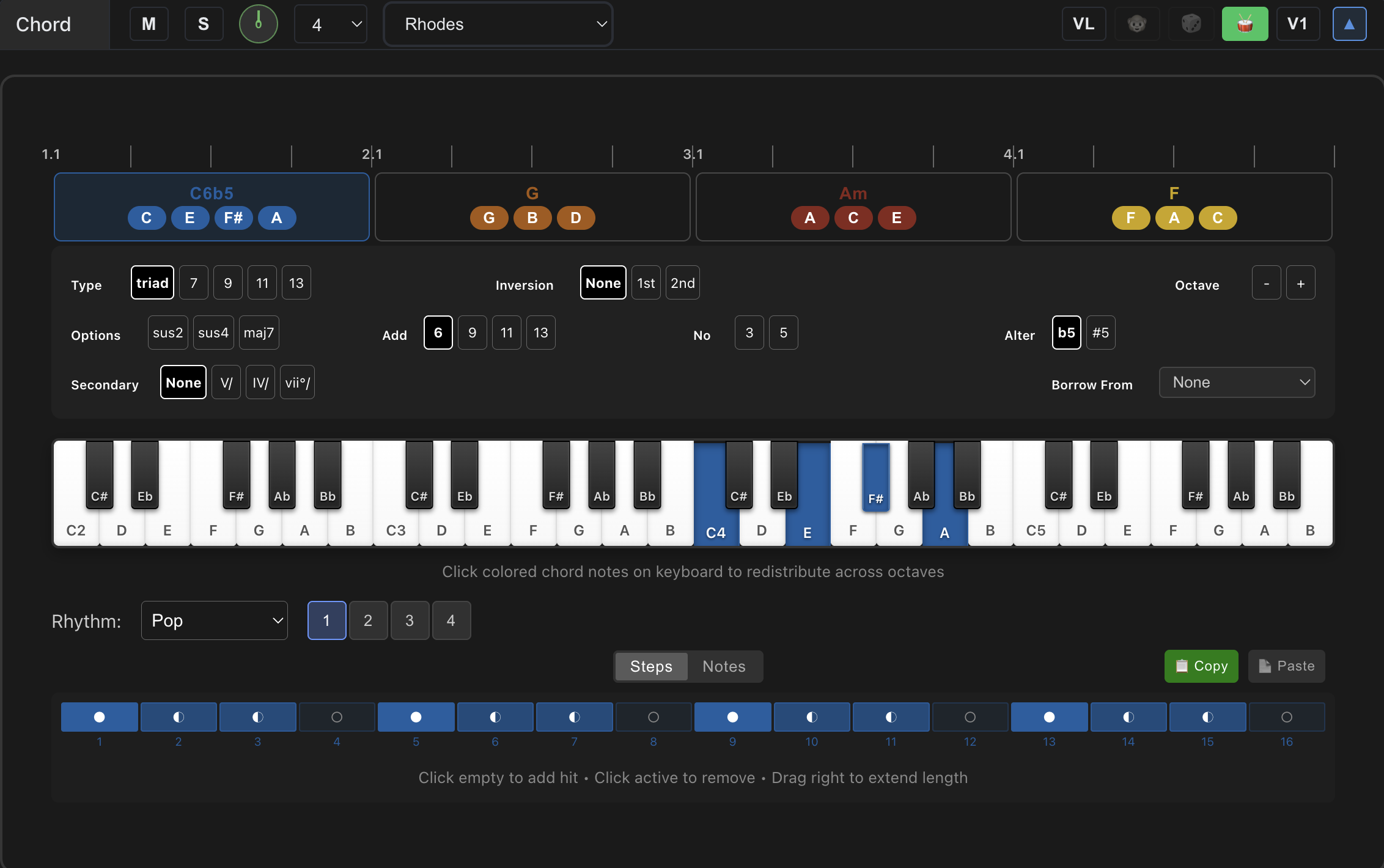 NOTES - Chord Progression Editor for Audiotool | Create Music Theory ...